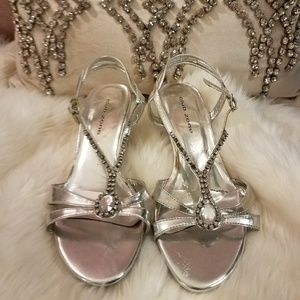 Club Zone silver mules size 6